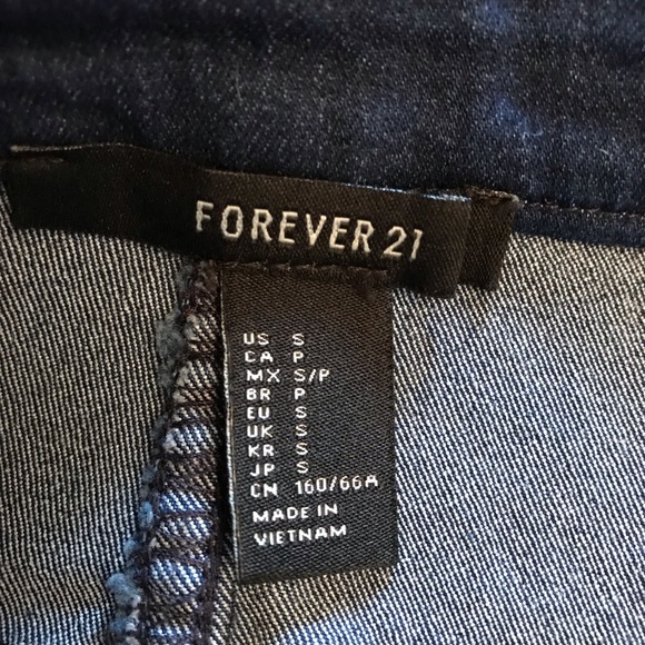 Forever 21 Blue Lace Up Mini Skirt High Waist Bodycon Womens Size Small - Picture 5 of 11